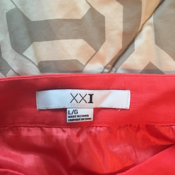 ⭐️SALE Set of 2 Skirts- Solid Navy and Solid Coral - Picture 5 of 6